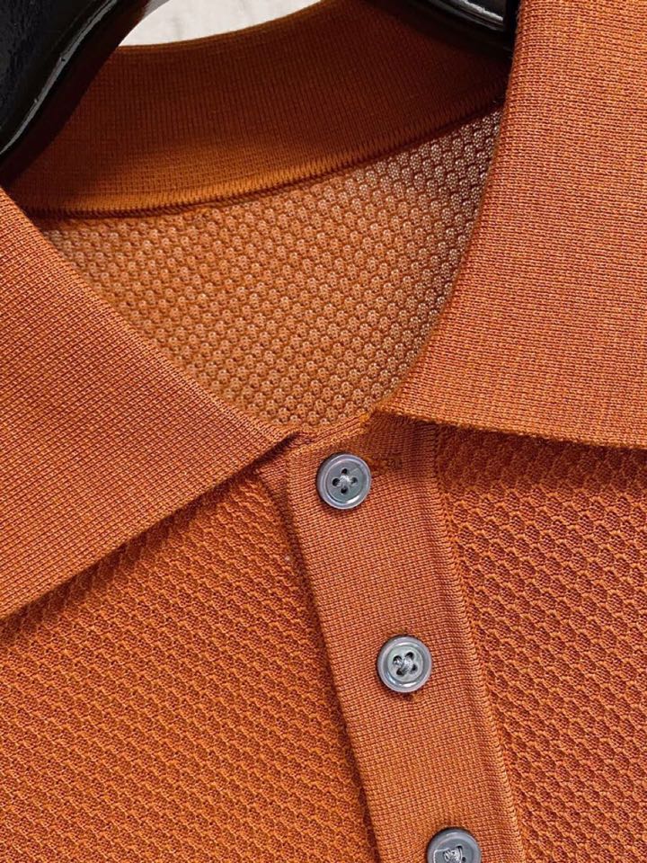 loro Piana 诺悠翩雅loro Piana 家族男士高端简约短袖翻领T恤Polo针织衫，经典王牌