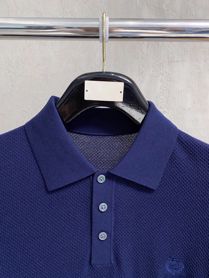 loro Piana 诺悠翩雅loro Piana 家族男士高端简约短袖翻领T恤Polo针织衫，经典王牌