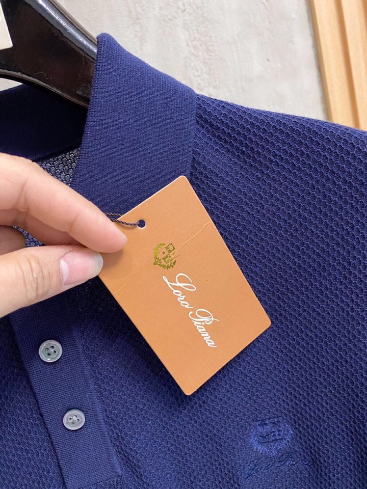 loro Piana 诺悠翩雅loro Piana 家族男士高端简约短袖翻领T恤Polo针织衫，经典王牌