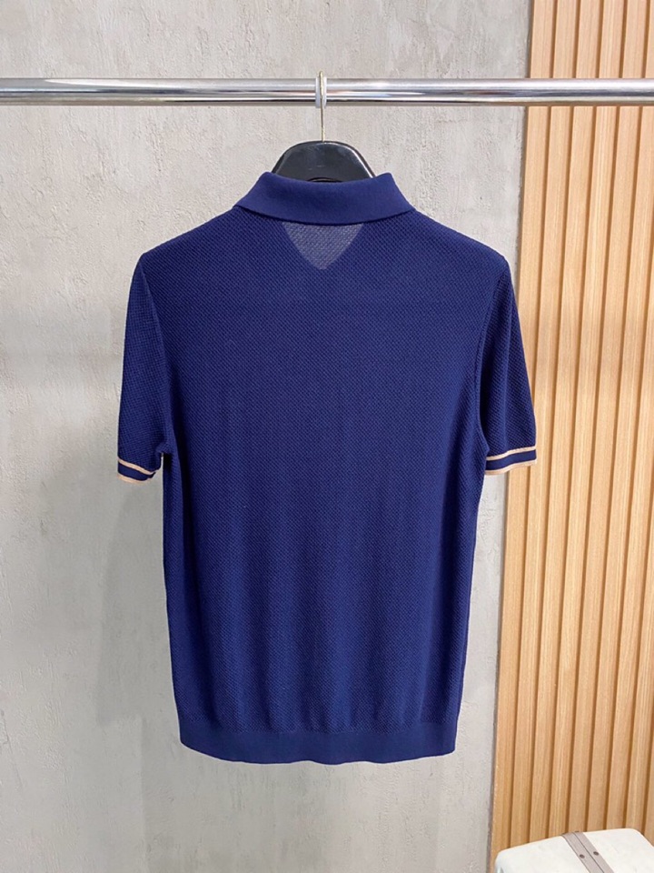 loro Piana 诺悠翩雅loro Piana 家族男士高端简约短袖翻领T恤Polo针织衫，经典王牌
