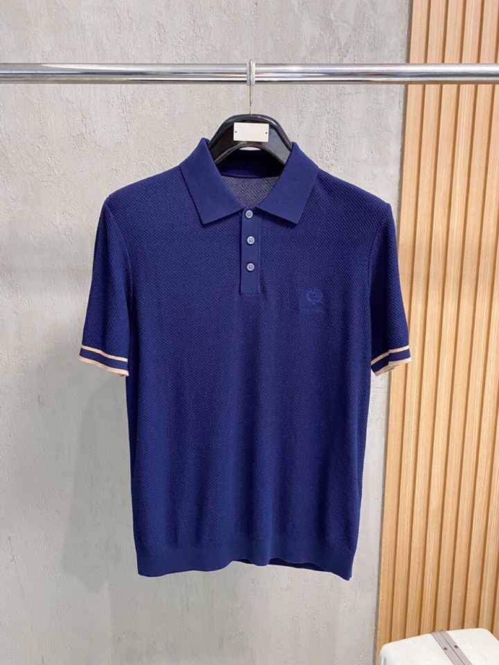 loro Piana 诺悠翩雅loro Piana 家族男士高端简约短袖翻领T恤Polo针织衫，经典王牌