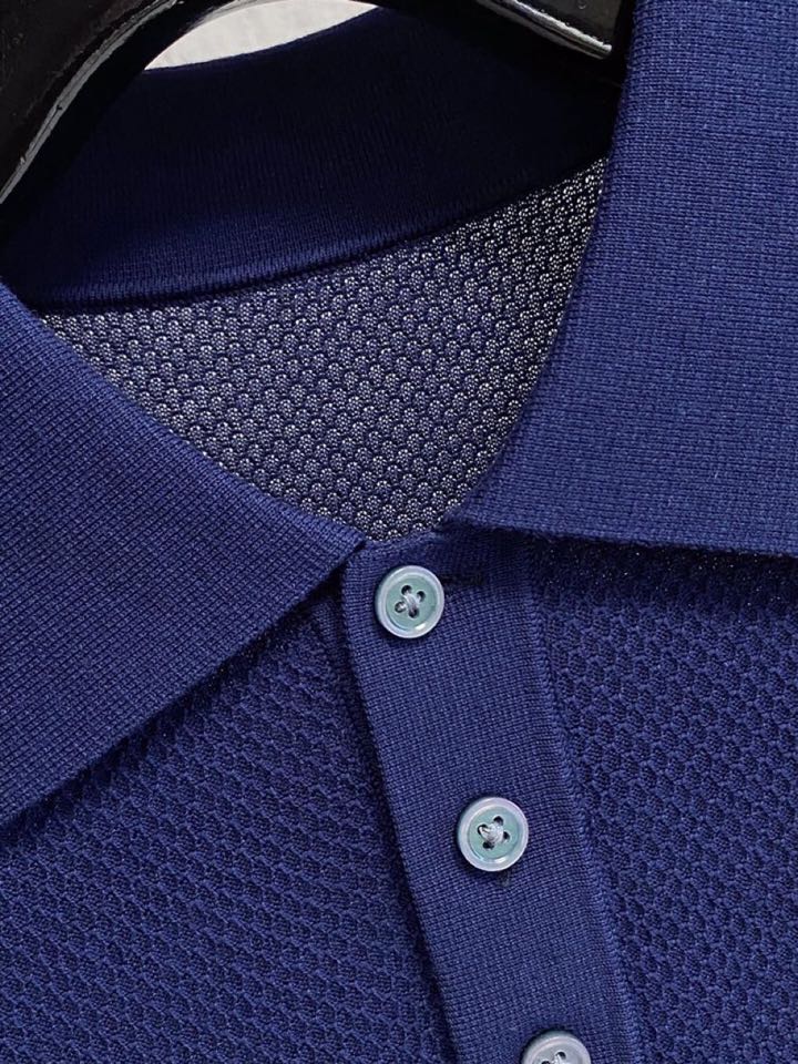 loro Piana 诺悠翩雅loro Piana 家族男士高端简约短袖翻领T恤Polo针织衫，经典王牌