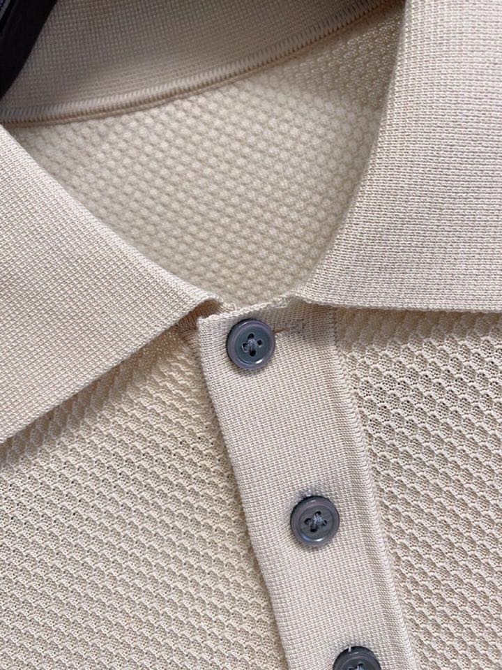 loro Piana 诺悠翩雅loro Piana 家族男士高端简约短袖翻领T恤Polo针织衫，经典王牌