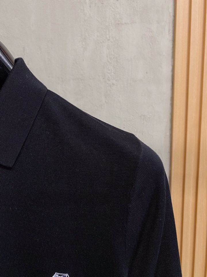 brunello Cucinelli bc家族男士高端简约短袖翻领T恤针织衫，经典王牌系列\n高端奢华且