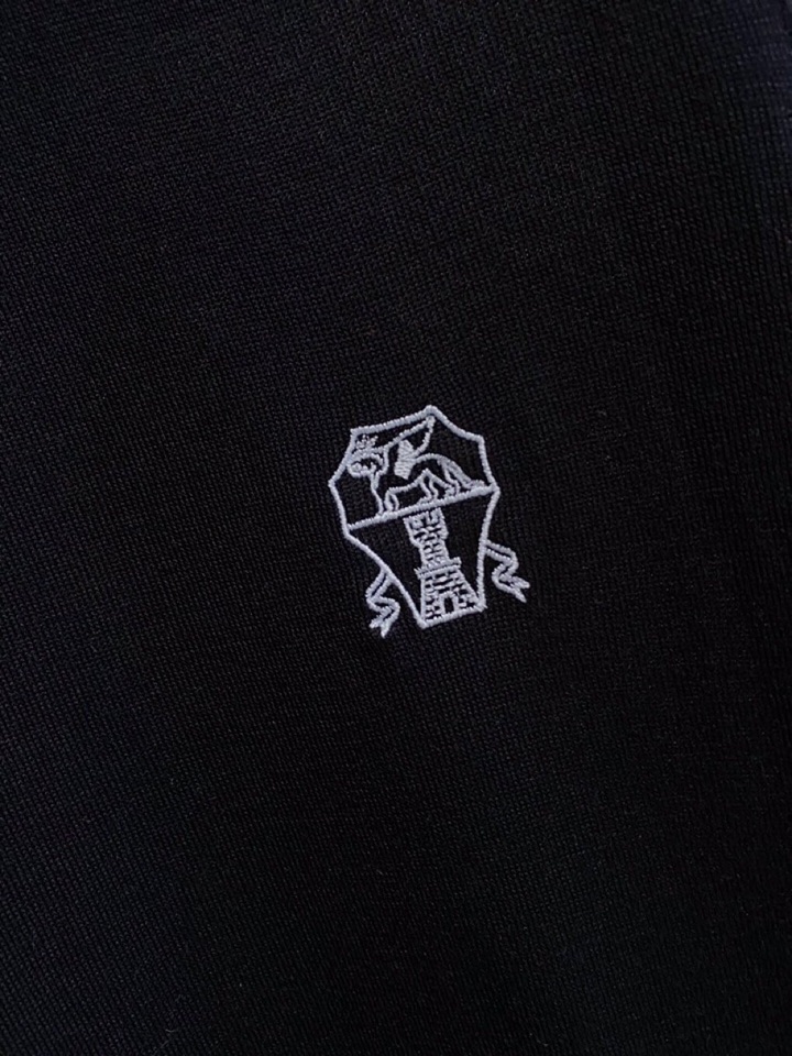 brunello Cucinelli bc家族男士高端简约短袖翻领T恤针织衫，经典王牌系列\n高端奢华且
