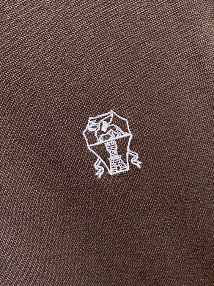 brunello Cucinelli bc家族男士高端简约短袖翻领T恤针织衫，经典王牌系列\n高端奢华且