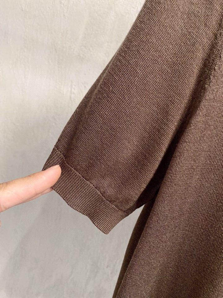 brunello Cucinelli bc家族男士高端简约短袖翻领T恤针织衫，经典王牌系列\n高端奢华且