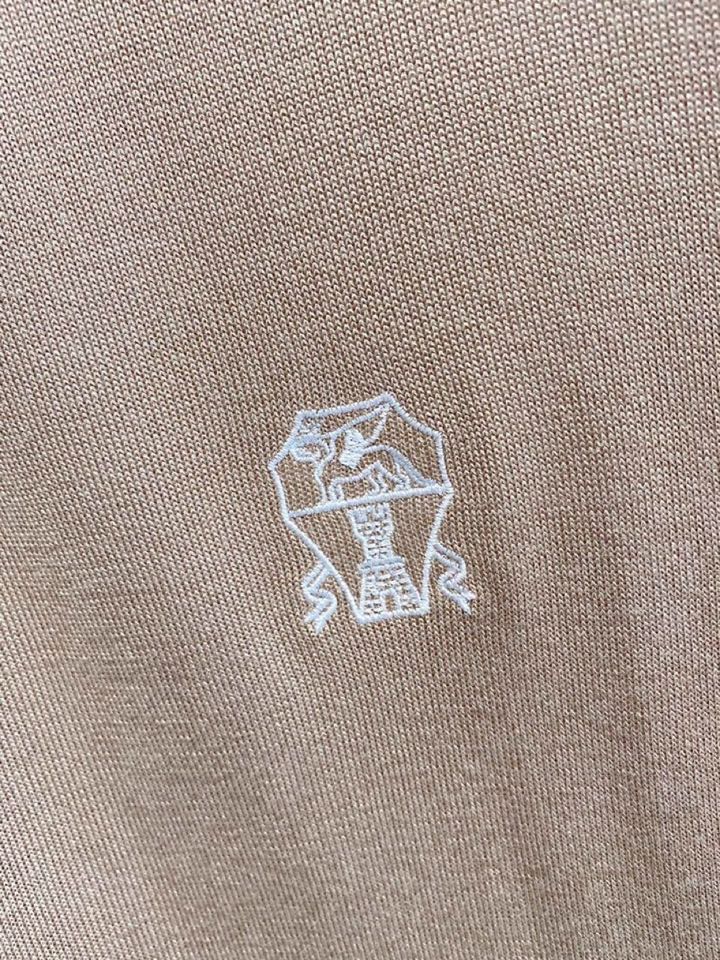 brunello Cucinelli bc家族男士高端简约短袖翻领T恤针织衫，经典王牌系列\n高端奢华且
