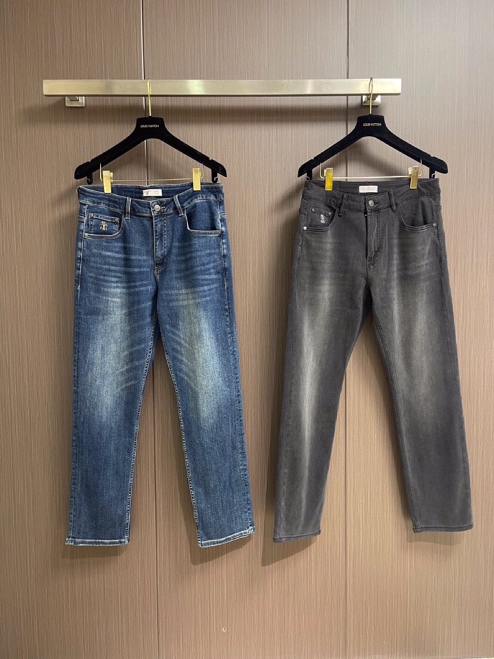 brunello Cucinelli bc 2026ss四季款新款牛仔裤。定制日本进口丹宁面料，手感柔软
