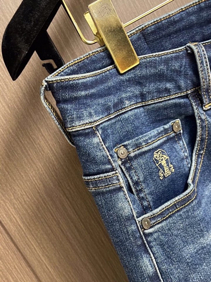 brunello Cucinelli bc 2026ss四季款新款牛仔裤。定制日本进口丹宁面料，手感柔软
