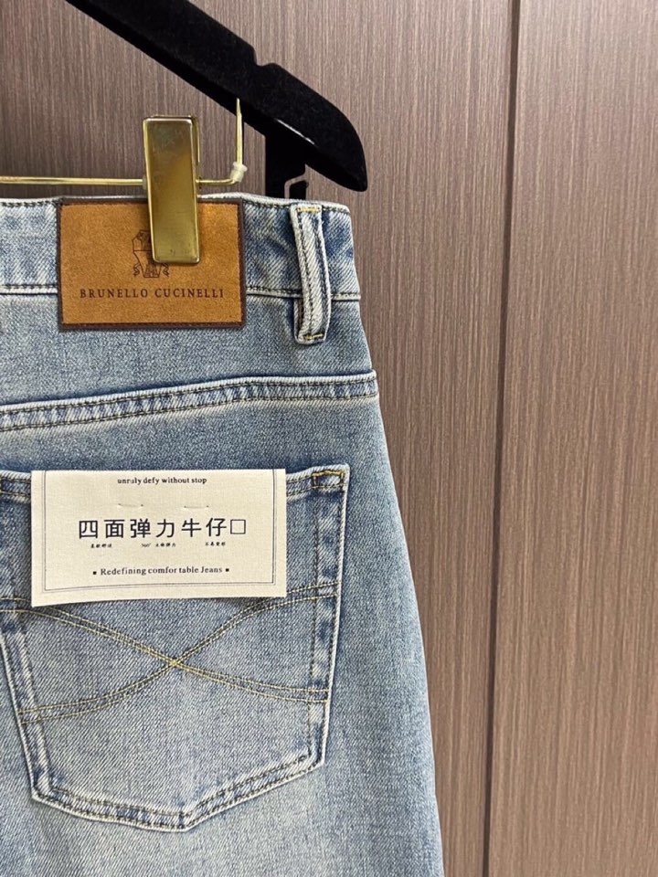 brunelloCucinelli bc 男士休闲牛仔裤，2026SS早春新款，内里完美包边，定制原版五