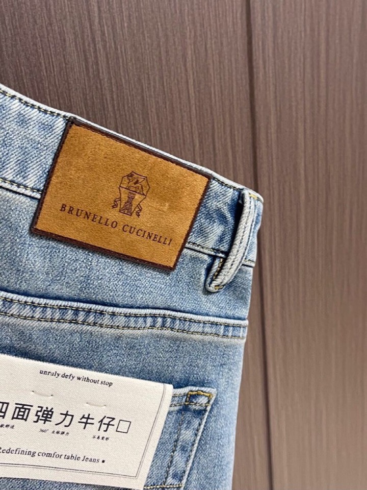 brunelloCucinelli bc 男士休闲牛仔裤，2026SS早春新款，内里完美包边，定制原版五