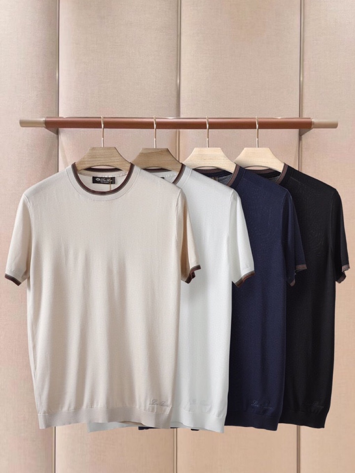 loro Piana 诺悠翩雅loro Piana 超级爆款推荐，男装系列爆款短袖圆领T恤针织衫，简约大