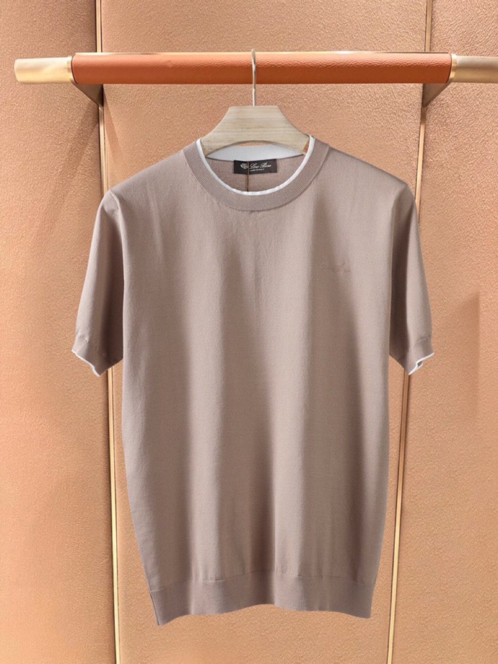 loro Piana 诺悠翩雅loro Piana 超级爆款推荐，春夏新品男装系列爆款短袖圆领T恤针织衫