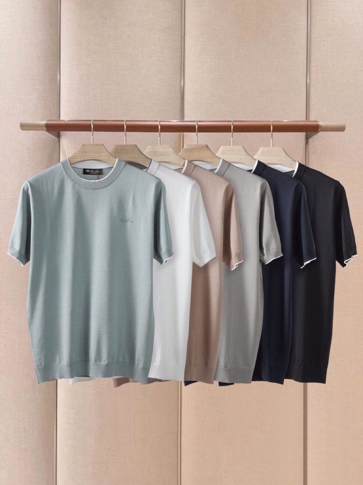 loro Piana 诺悠翩雅loro Piana 超级爆款推荐，春夏新品男装系列爆款短袖圆领T恤针织衫