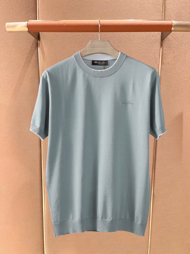 loro Piana 诺悠翩雅loro Piana 超级爆款推荐，春夏新品男装系列爆款短袖圆领T恤针织衫