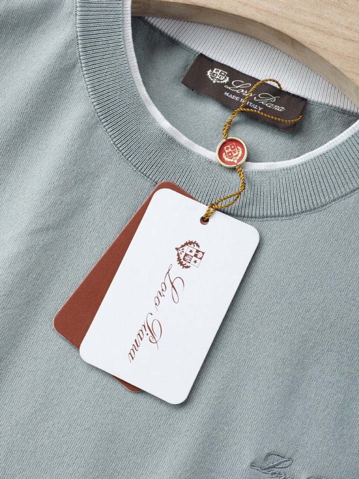 loro Piana 诺悠翩雅loro Piana 超级爆款推荐，春夏新品男装系列爆款短袖圆领T恤针织衫