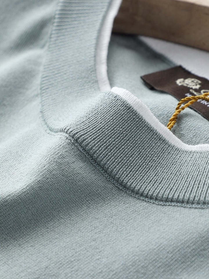 loro Piana 诺悠翩雅loro Piana 超级爆款推荐，春夏新品男装系列爆款短袖圆领T恤针织衫