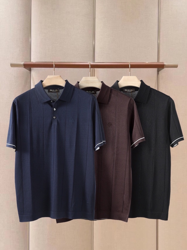 loro Piana 诺悠翩雅loro Piana 春夏男装超级爆款推荐，夏季新品男装系列爆款翻领T恤P