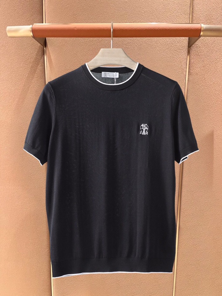 loro Piana 诺悠翩雅loro Piana 超级爆款推荐，夏季新品男装系列爆款短袖圆领T恤针织衫