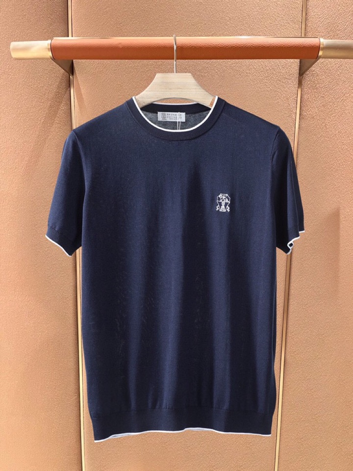 loro Piana 诺悠翩雅loro Piana 超级爆款推荐，夏季新品男装系列爆款短袖圆领T恤针织衫