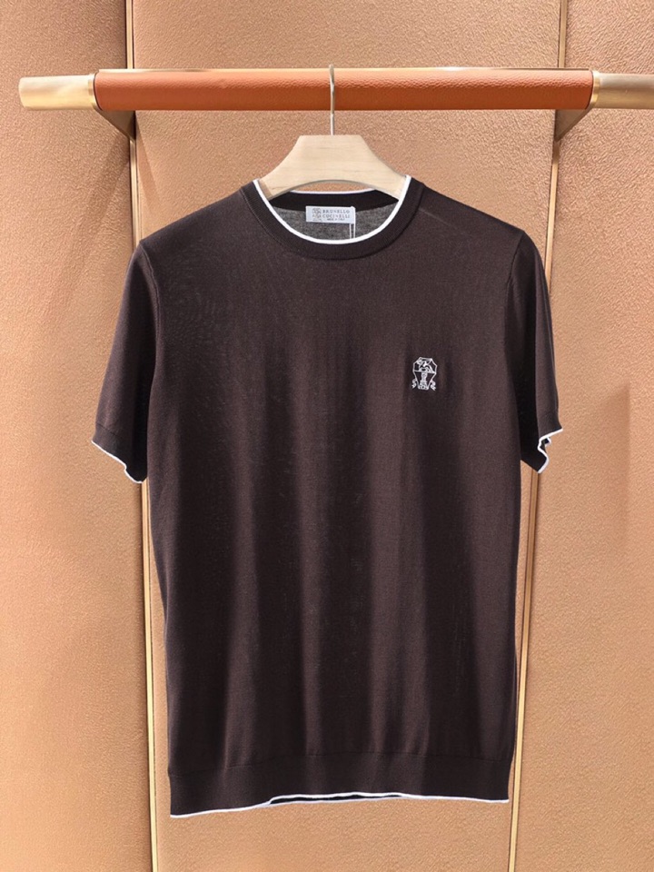 loro Piana 诺悠翩雅loro Piana 超级爆款推荐，夏季新品男装系列爆款短袖圆领T恤针织衫