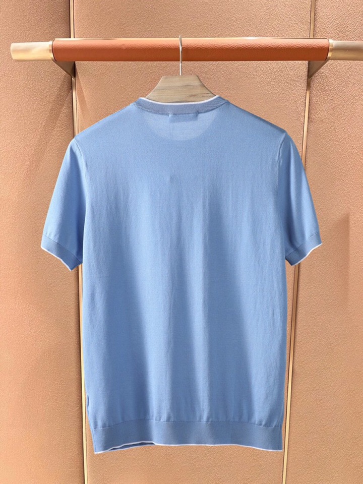 loro Piana 诺悠翩雅loro Piana 超级爆款推荐，夏季新品男装系列爆款短袖圆领T恤针织衫