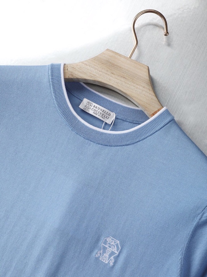 loro Piana 诺悠翩雅loro Piana 超级爆款推荐，夏季新品男装系列爆款短袖圆领T恤针织衫