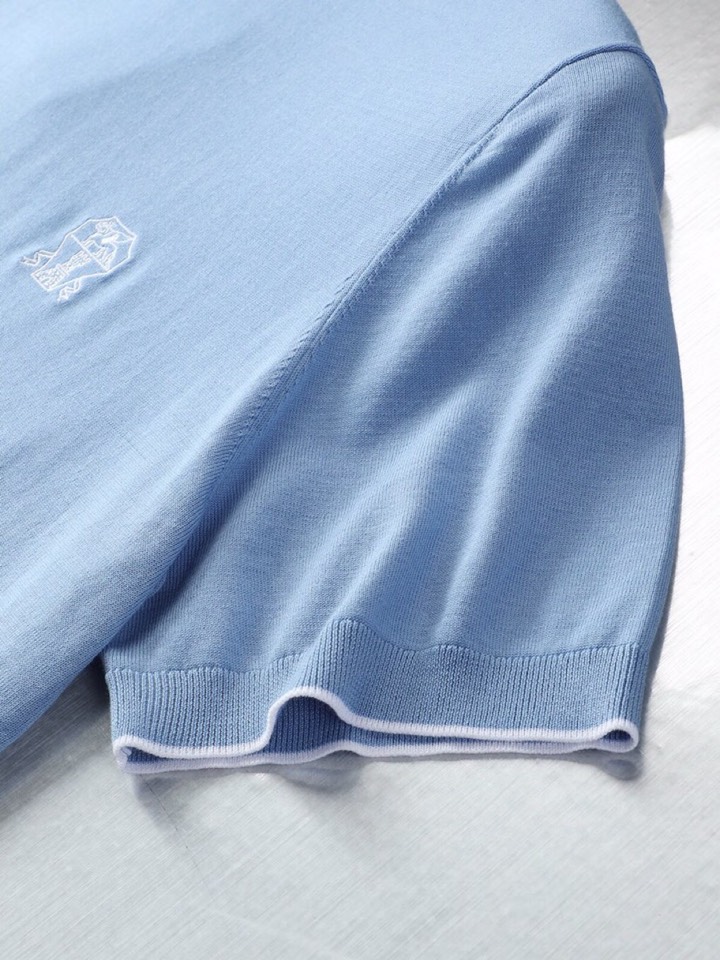 loro Piana 诺悠翩雅loro Piana 超级爆款推荐，夏季新品男装系列爆款短袖圆领T恤针织衫