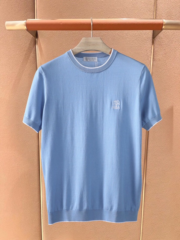 loro Piana 诺悠翩雅loro Piana 超级爆款推荐，夏季新品男装系列爆款短袖圆领T恤针织衫