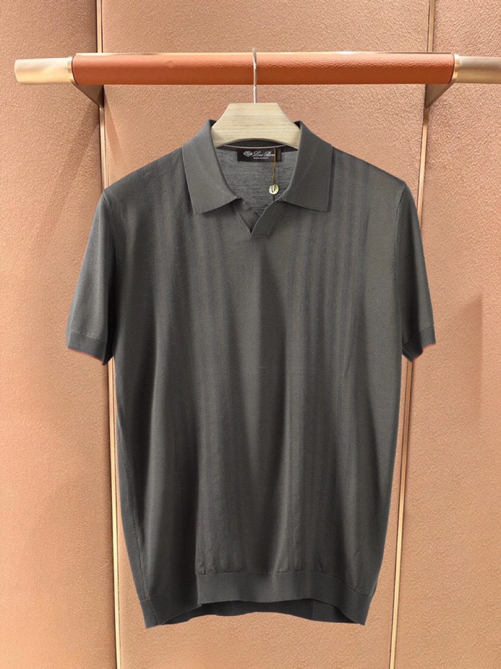 loro Piana 诺悠翩雅loro Piana 秋冬超级爆款推荐，新品男装系列爆款短袖翻领T恤Pol