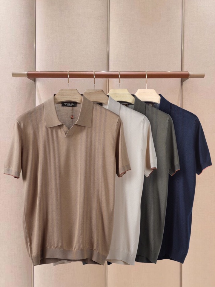 loro Piana 诺悠翩雅loro Piana 秋冬超级爆款推荐，新品男装系列爆款短袖翻领T恤Pol