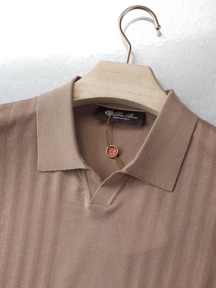 loro Piana 诺悠翩雅loro Piana 秋冬超级爆款推荐，新品男装系列爆款短袖翻领T恤Pol