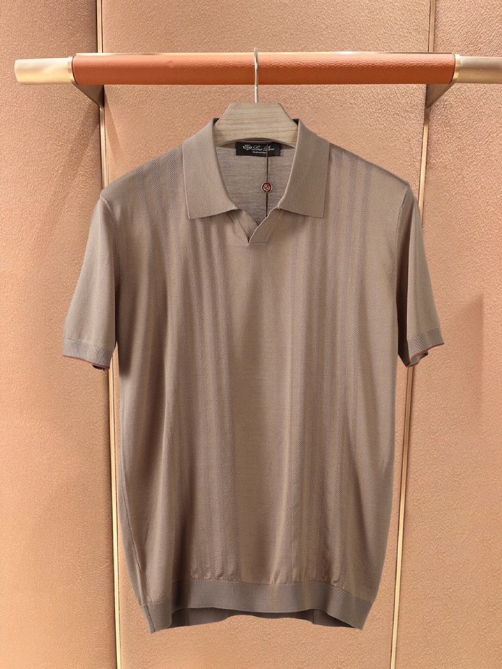 loro Piana 诺悠翩雅loro Piana 秋冬超级爆款推荐，新品男装系列爆款短袖翻领T恤Pol
