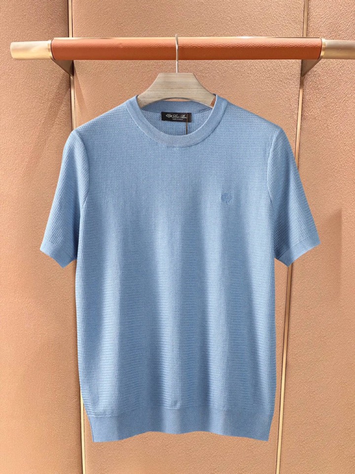 loro Piana 诺悠翩雅loro Piana 秋冬超级爆款推荐，新品男装系列爆款短袖圆领T恤，面料