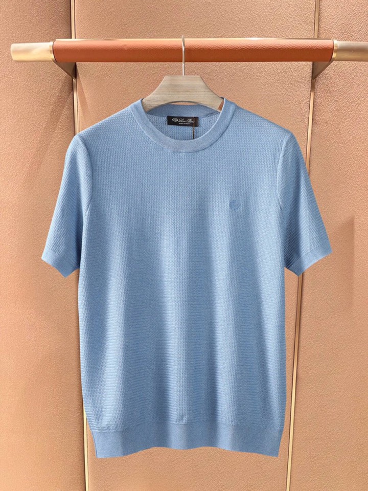 loro Piana 诺悠翩雅loro Piana 秋冬超级爆款推荐，新品男装系列爆款短袖圆领T恤，面料