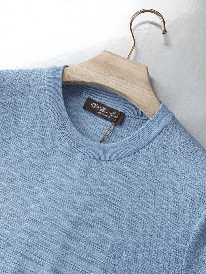 loro Piana 诺悠翩雅loro Piana 秋冬超级爆款推荐，新品男装系列爆款短袖圆领T恤，面料