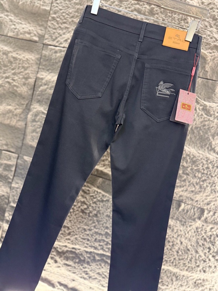 ETRO 艾绰 男士棉质(不褪色) 2026ss 春夏新品五袋牛仔裤，高奢内敛低调，轻松驾驭不挑人 裁剪