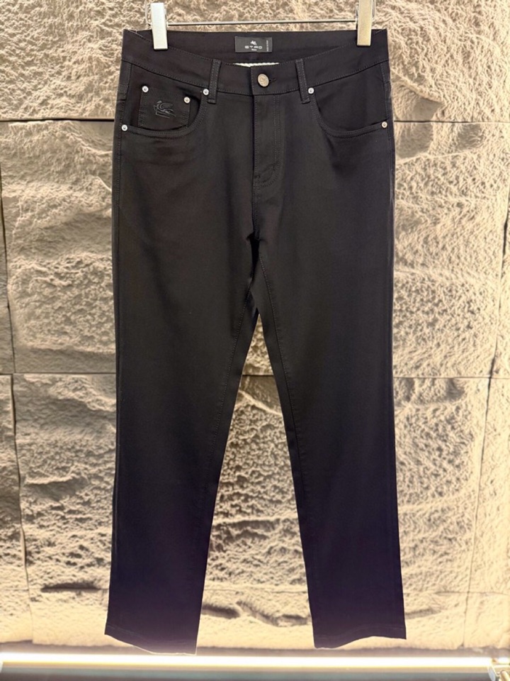 ETRO 艾绰 男士棉质(不褪色) 2026ss 春夏新品五袋牛仔裤，高奢内敛低调，轻松驾驭不挑人 裁剪