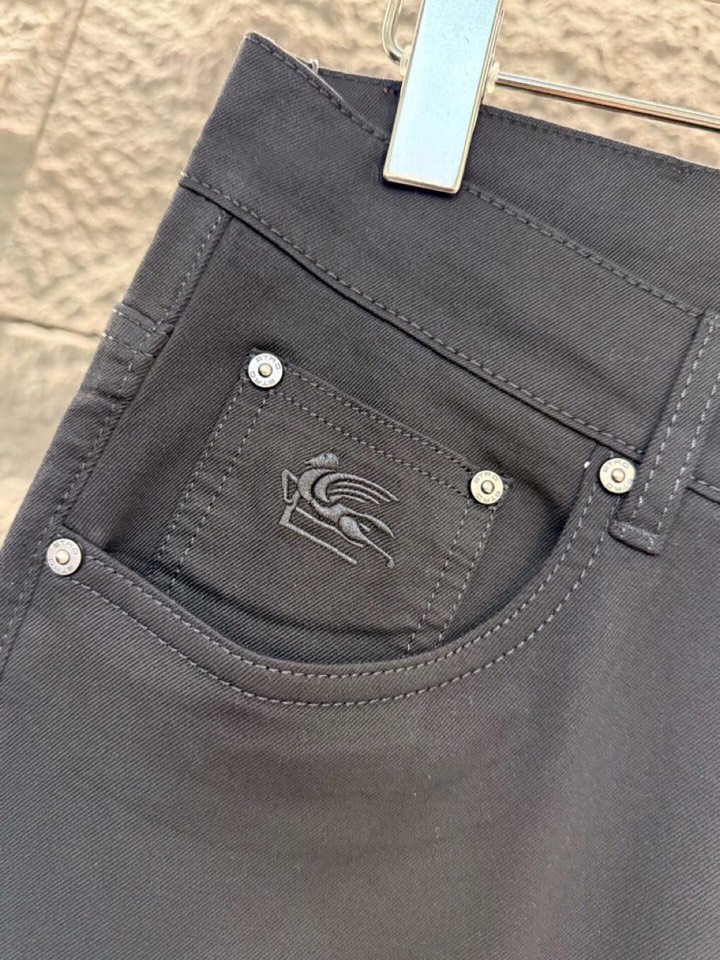 ETRO 艾绰 男士棉质(不褪色) 2026ss 春夏新品五袋牛仔裤，高奢内敛低调，轻松驾驭不挑人 裁剪