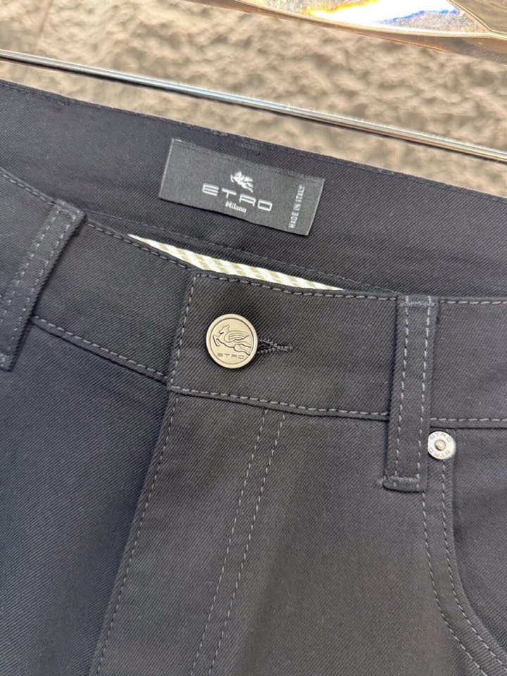 ETRO 艾绰 男士棉质(不褪色) 2026ss 春夏新品五袋牛仔裤，高奢内敛低调，轻松驾驭不挑人 裁剪