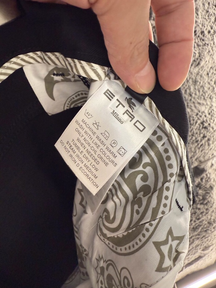 ETRO 艾绰 男士棉质(不褪色) 2026ss 春夏新品五袋牛仔裤，高奢内敛低调，轻松驾驭不挑人 裁剪