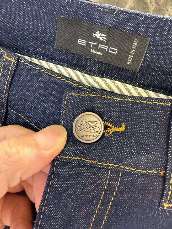 ETRO 艾绰 2026ss 早春新品男士棉质(不褪色)五袋牛仔裤，高奢内敛低调，轻松驾驭不挑人 裁剪精