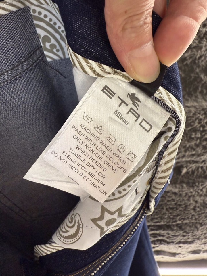 ETRO 艾绰 2026ss 早春新品男士棉质(不褪色)五袋牛仔裤，高奢内敛低调，轻松驾驭不挑人 裁剪精