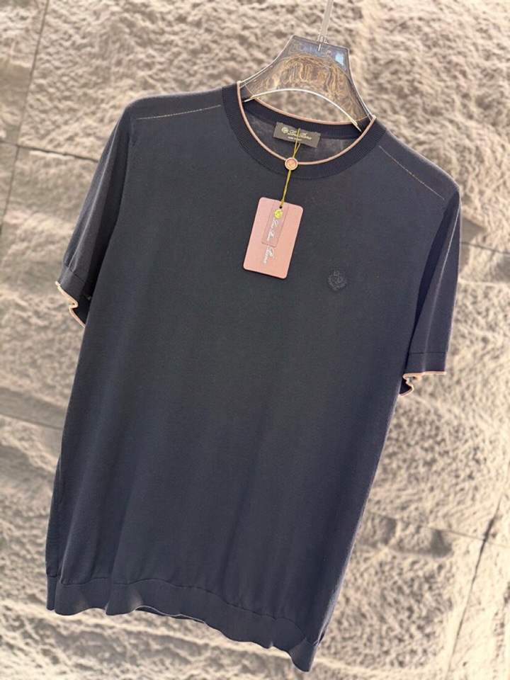 loro Piana 诺悠翩雅 loro Piana ss 早春新品\n男士(天丝+桑蚕丝)混纺圆领毛衣