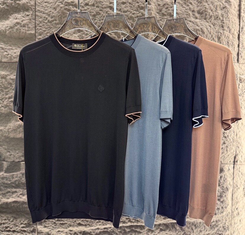 loro Piana 诺悠翩雅 loro Piana ss 早春新品\n男士(天丝+桑蚕丝)混纺圆领毛衣