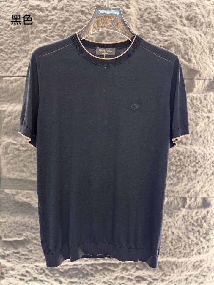 loro Piana 诺悠翩雅 loro Piana ss 早春新品\n男士(天丝+桑蚕丝)混纺圆领毛衣