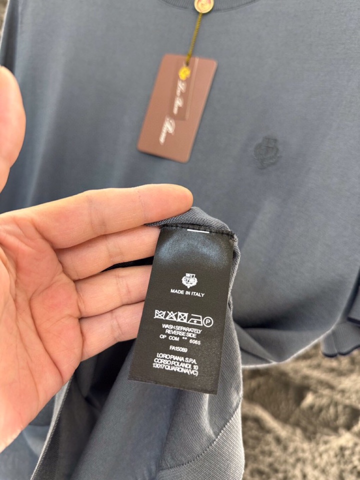 loro Piana 诺悠翩雅 loro Piana ss 早春新品\n男士(天丝+桑蚕丝)混纺圆领毛衣