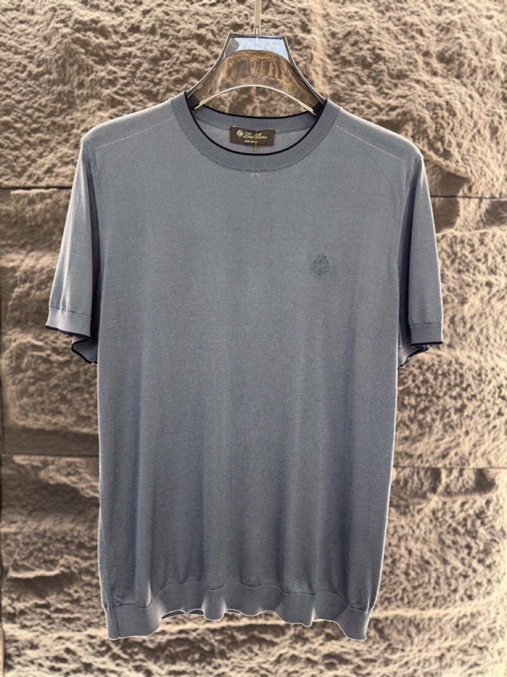 loro Piana 诺悠翩雅 loro Piana ss 早春新品\n男士(天丝+桑蚕丝)混纺圆领毛衣