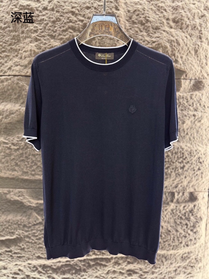 loro Piana 诺悠翩雅 loro Piana ss 早春新品\n男士(天丝+桑蚕丝)混纺圆领毛衣
